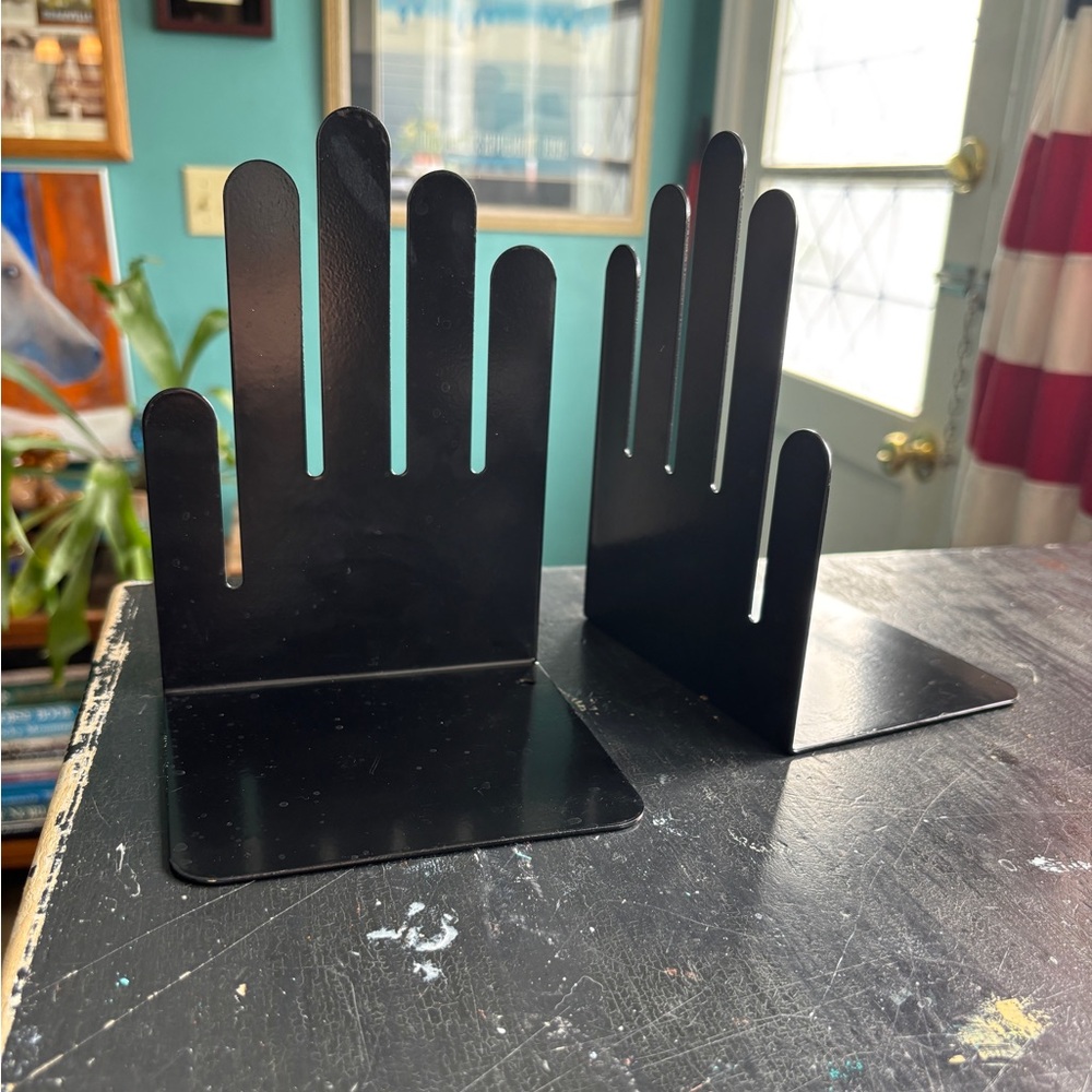 vintage 80’s hands bookends